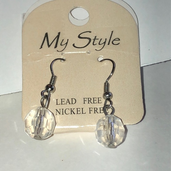 Jewelry - Clear Beaded Boho Drop Earrings - Lead & Nickel Free